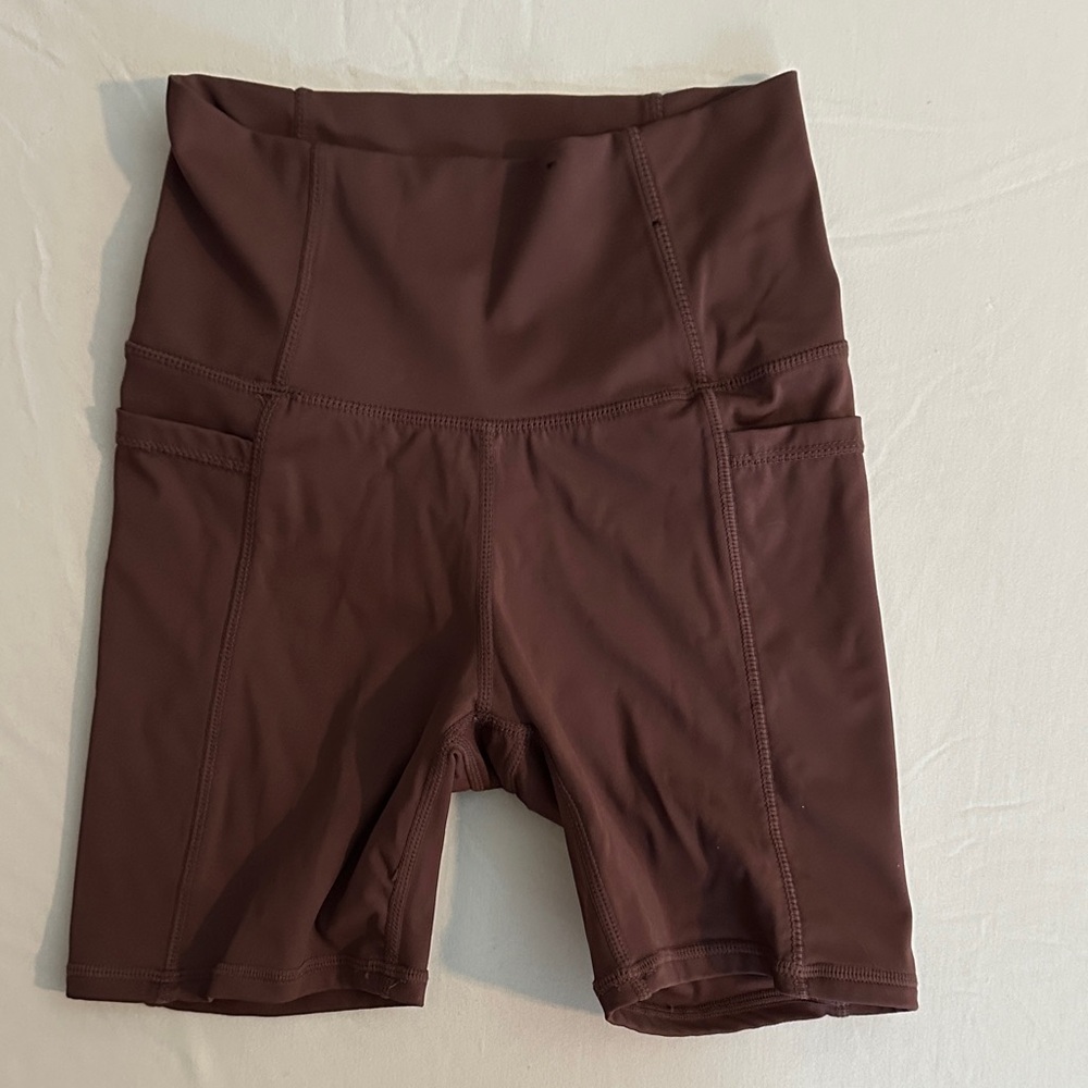 Cotton on Body NWT High-Waist Women's Bike Shorts in Deep Brown